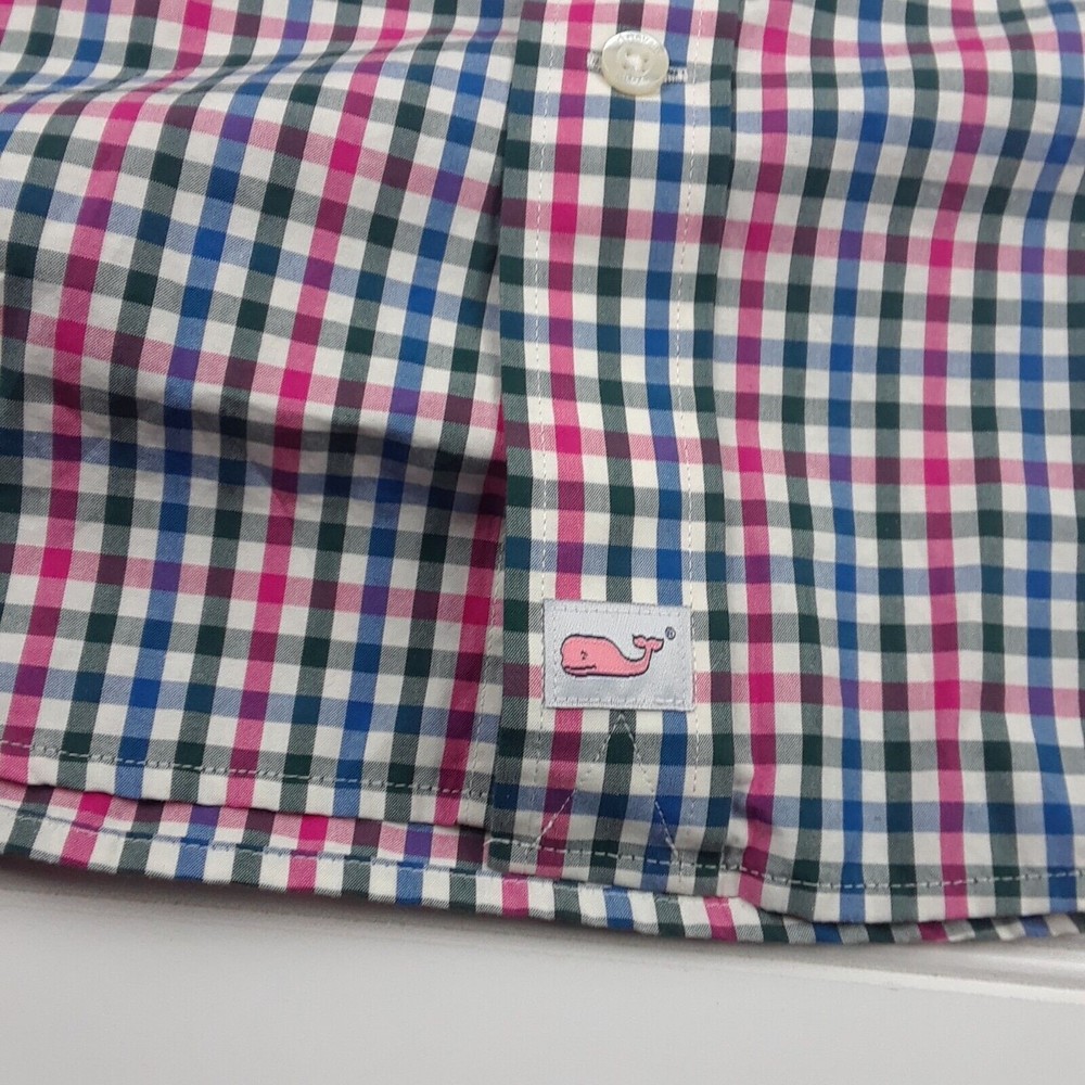 Vineyard Vines Long Sleeve Plaid Button Down Colorful Classic  Men's Medium - Picture 6 of 10
